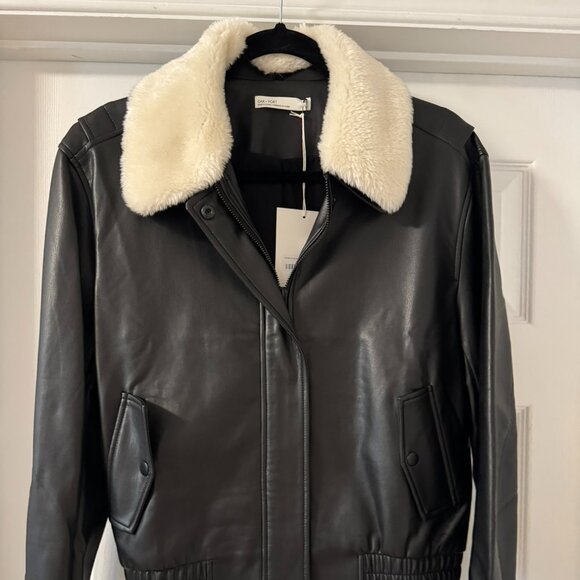 Oak + Fort Vegan Leather Jacket - Size S - Picture 1 of 3